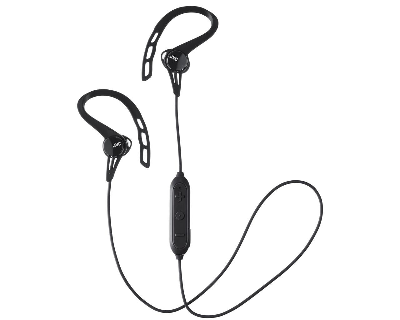 JVC Wireless In-Ear HeadphoneHeadphonesDimples on soft ear clip for comfortable and stable fit while running Bluetooth Wireless Technology 4 hours of listening with built-in rechargeable battery Splash and sweat resistance: IPX2 Allows Ambient Sound with